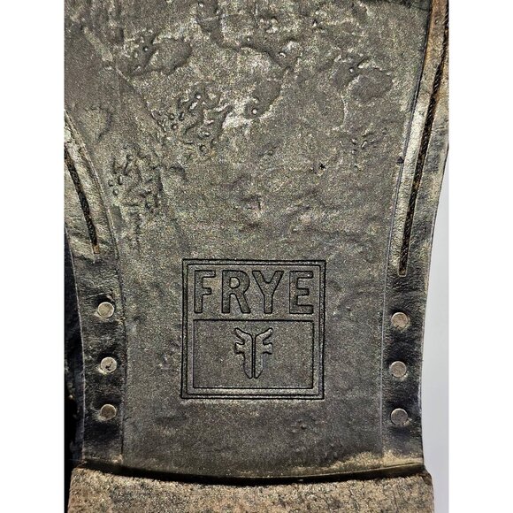 Frye Anna Gore Women's Black Leather Ankle Boots Buckle Detail Sze 8M 311 - Picture 9 of 16